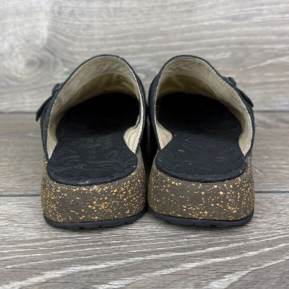 Teva Ventura Women’s Sz 6.5 Black Nubuck Slip-On Strap Comfort Loafer Mule Clog - Picture 4 of 12